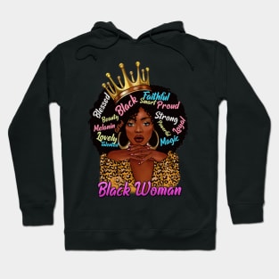 Black Woman, African American Woman, Black Mom Magic, Black Girl Magic Hoodie